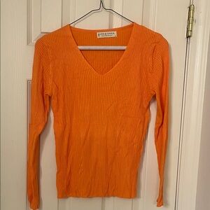 Jon & Anna Vibrant Orange Long Sleeve Top